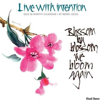 2023 Square Wall Calendar Live with Intention - BrownTrout