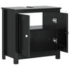 CLIHOME Wooden Bathroom Sink Storage Cabinet with 2 Doors, Traditional Sink Cabinet Bathroom Space Saver Organizer - 4 of 4