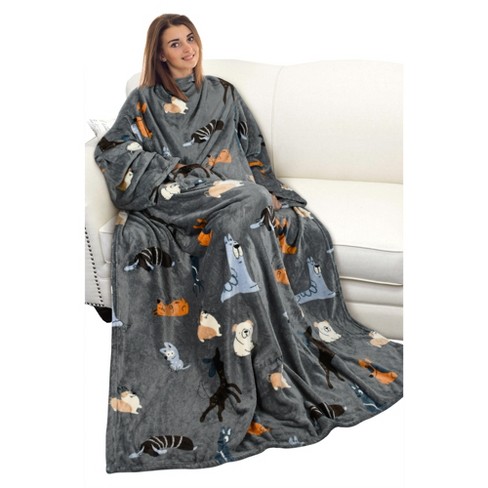 Tortilla Fleece Wearable Blanket with Sleeves — Catalonia Fashion