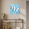Art Remedy Textured Blue Butterflies Butterfly Wall Art Framed - 2 of 4