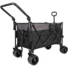 BEAFUP Folding Wagon,Portable Large Capacity Collapsible with Adjustable Handles,All-Terrain 360° Wheels for Camping,Beach,Shopping - 2 of 4