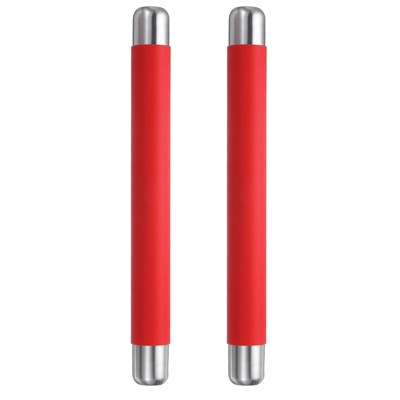 Unique Bargains Non-Stick Smooth Stainless Steel Covered Silicone Baking Rolling Pin