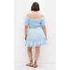 Women's Plus Size Aura Dress - light blue | CITY CHIC - 3 of 4