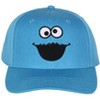 Sesame Street Cookie Monster Mens Snapback Hat Adult Precurve Adjustable Hat Cap - 4 of 4
