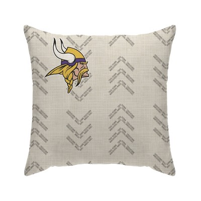 NFL Minnesota Vikings Wordmark Decorative Throw Pillow