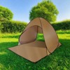 FURNIinspire Camping Tents Pop Up Beach Tent Sun Shade Shelter For Outdoor Beach Camping, Waterproof Tent Canopy, Brown, 64.96"*59.06"*43.3" - 2 of 4