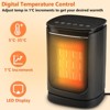 SUGIFT 1500W Portable Electric Space Heater 70° Oscillating Ceramic Heater with Remote Control - 4 of 4