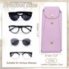 Unique Bargains PU Leather Portable Nail Buckle Soft Eyeglass Cases 2 Pcs - 2 of 4
