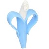 Maison Banana Teether, Self-Soothing Pain Relief Soft Silicone Teething Toy Blue (2 Pack) - 2 of 4