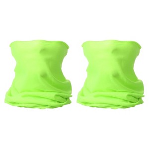 Unique Bargains Breathable Elastic Moisture Absorption Sport Neck Gaiter Face Masks 2 Pcs - 1 of 4