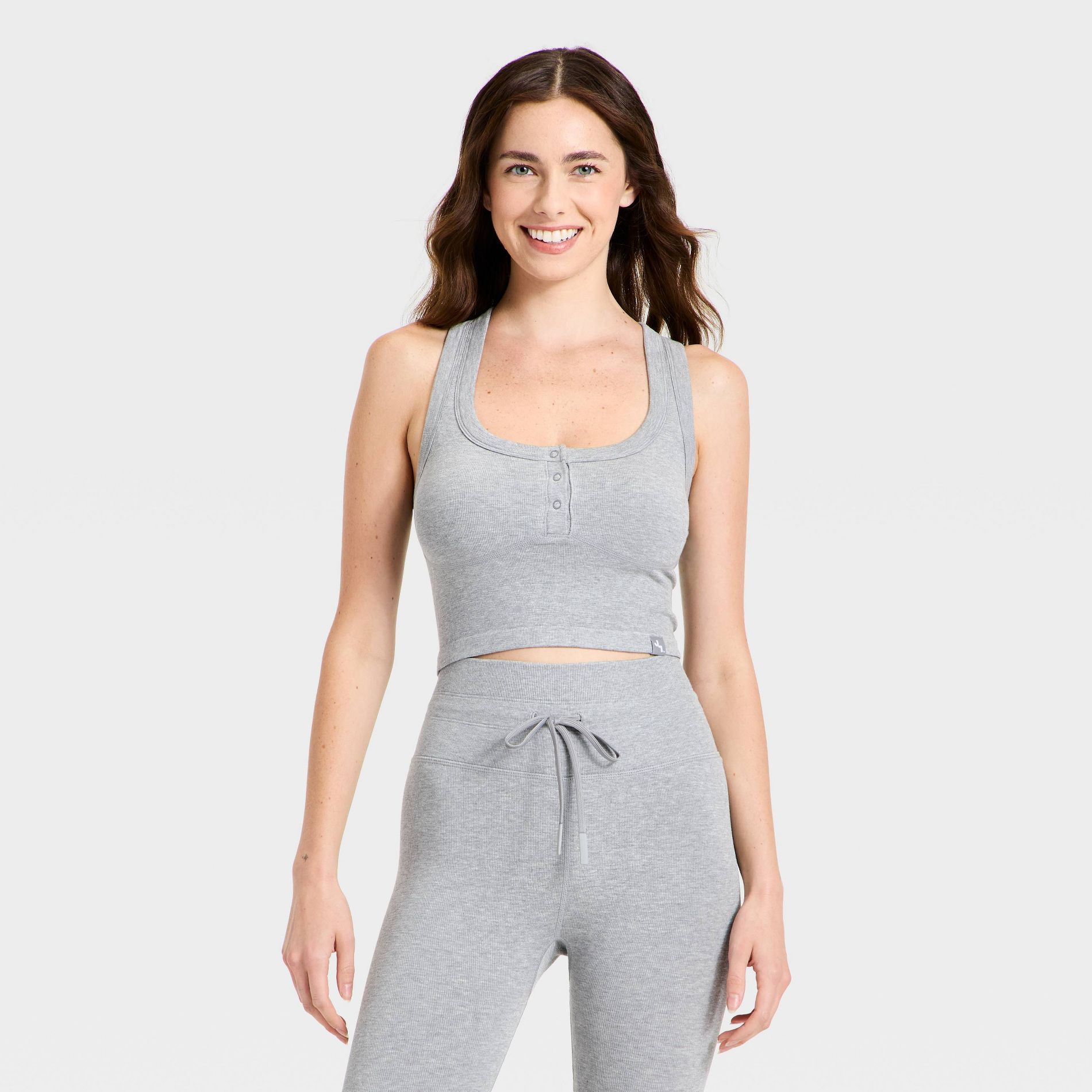 Women's Seamless Henley Tank Top - JoyLab™