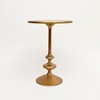 GDFStudio Roderick Modern 22" Gold Polished Aluminum Round End Table - 4 of 4