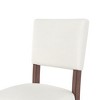 DSVIMOY Counter and Bar Stool Set of 4 Mid Century Modern Linen Upholstered Design for Dining or Kitchen Island, Off-White, 43"*23.25"*18.5" - 4 of 4