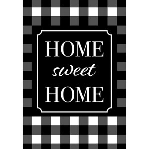 Home Sweet Home Checkered Spring House Flag 28" x 40" Briarwood Lane - 1 of 4