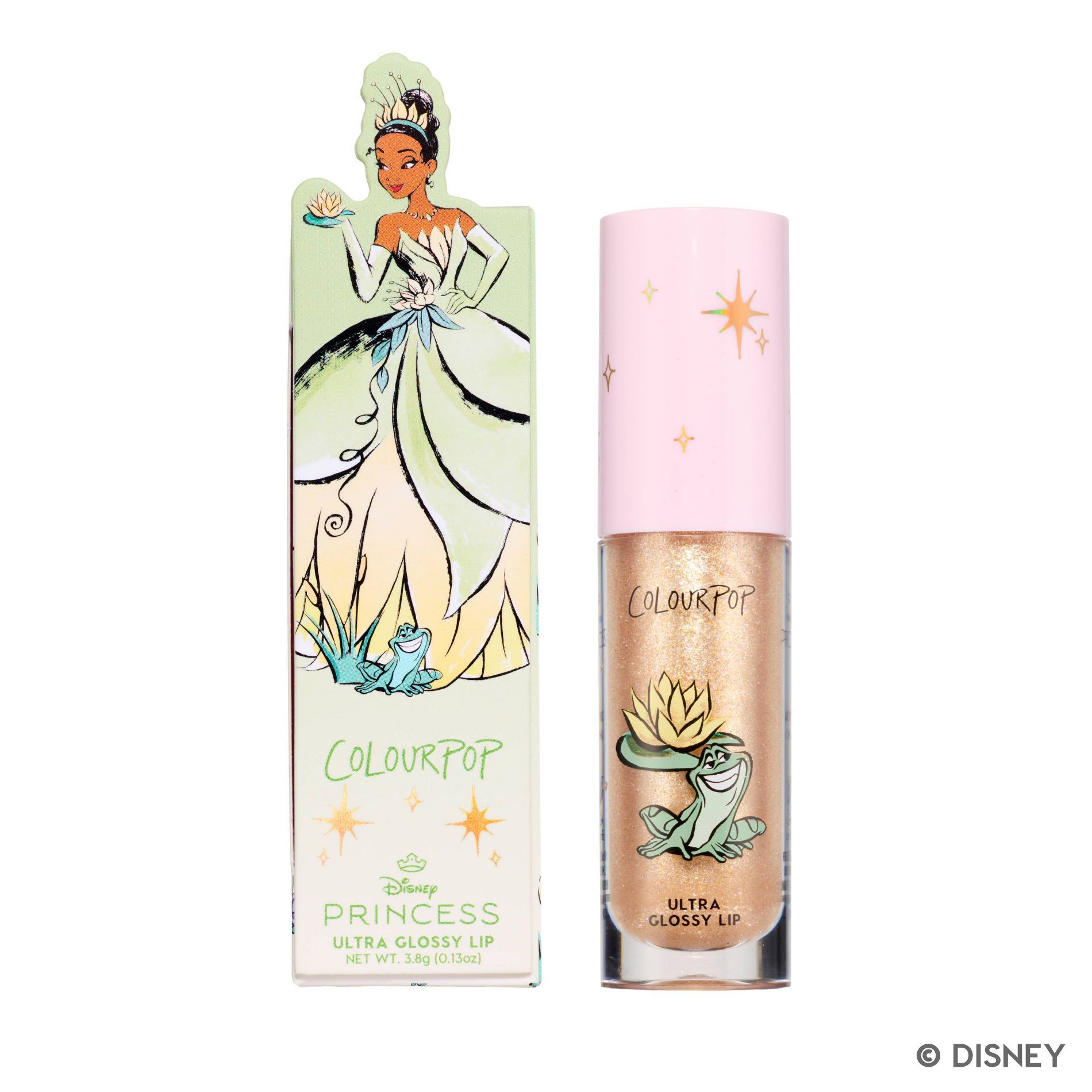 ColourPop Disney Princess Ultra Glossy Lip - Tiana - 0.13oz: Brightening, Shimmer Finish, Medium Tones