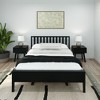 Plank+Beam Solid Wood Scandinavian Queen Bed Frame with Slatted Headboard - 2 of 4