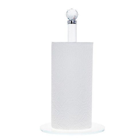 Marble Paper Towel Holder Kitchen Roll Stand Vertical Standing 