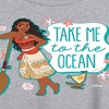 Women's - Disney - Take Me To The Ocean Oversized Graphic T-Shirt - 2 of 4