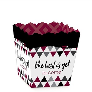 Big Dot of Happiness Maroon Grad - Best is Yet to Come - Party Mini Favor Boxes - Burgundy  Graduation Party Treat Candy Boxes - Set of 12 - 1 of 4
