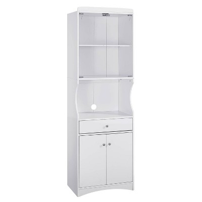 Traditional Microwave Cabinet White - Home Source