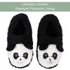 Elanze Designs Panda Black Women's Animal Cozy Plush Lined Non Slip Fuzzy Slipper - Large - 2 of 4