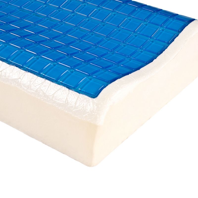 Fleming Supply Contour Comfort Gel Memory Foam Pillow - White, 3 of 6