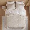 Kieran Striped Reversible Pintuck Pleated Comforter Set - 2 of 4