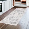 Gray and Beige Abstract Power Loom Area Rug - 2 of 4
