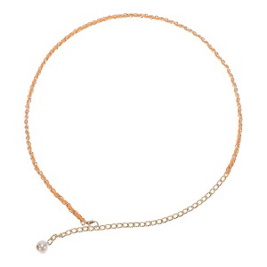 Unique Bargains Women's Thin Waist Chain 1 Pc - 1 of 4