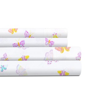 Lullaby Bedding Percale Printed 100% Cotton Cooling Deep Pocket Sheet Set - 1 of 3