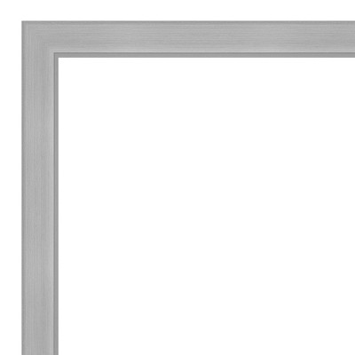 Vista Brushed Nickel Rectangular Bathroom Vanity Mirror