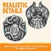 Joyfy 6 Pcs 15.7" Halloween Tombstones Outdoor Cemetery Decor, RIP Plastic Headstones Prop with 12 Metal Stakes for Yard Lawn Graveyard Decor - 4 of 4