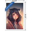 Trends International Wumples - Anime Catgirl Framed Wall Poster Prints - 3 of 4