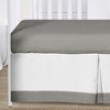 Sweet Jojo Designs Boy Girl Gender Neutral Unisex Baby Crib Bedding Set - Woodsy Collection Grey and White 4pc - 4 of 4