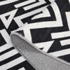 Area Rugs 5x7, Machine Washable Modern Geometric Area Rug, Super Soft Faux-Wool Carpet for Living Room Bedroom Dining Room, Non-Slip Low Pile - 2 of 4
