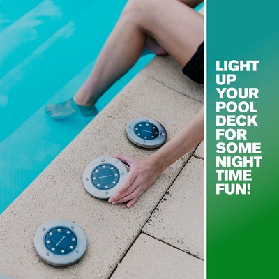 Stainless Steel Solar Powered Swivel LED Pathway Lights, 8-Pack