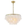 Elegant Lighting Selene 4 light Brass Pendant - 4 of 4