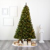 Nearly Natural 8-ft Aberdeen Spruce Artificial Christmas Tree with 500 Clear LED Lights, Pine Cones and Red Berries - 4 of 4