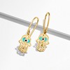 Pure Collection by Ross-Simons Italian 14kt Yellow Gold Evil Eye Hamsa Drop Earrings With Multicolored Enamel - 3 of 4