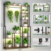 Large Plant Stand Indoor with Grow Light, 8 Tiered Heavy-Duty Metal Plant Stand, Square Flower Stand Display Rack for Living Room, Balcony, Patio - 4 of 4
