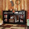 Tangkula TV Stand w/LED Lights & Remote Control Storage Cabinets & Adjustable Shelves - 4 of 4