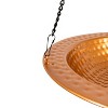 Sunnydaze Outdoor Hanging Bird Bath or Bird Feeder with Copper Finish and Hanging Chain - 12" - 2 of 4