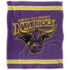 Minnesota State University Mankato Primary Logo Stripes Silky 50x60 Blanket, 1 Sided - 2 of 4