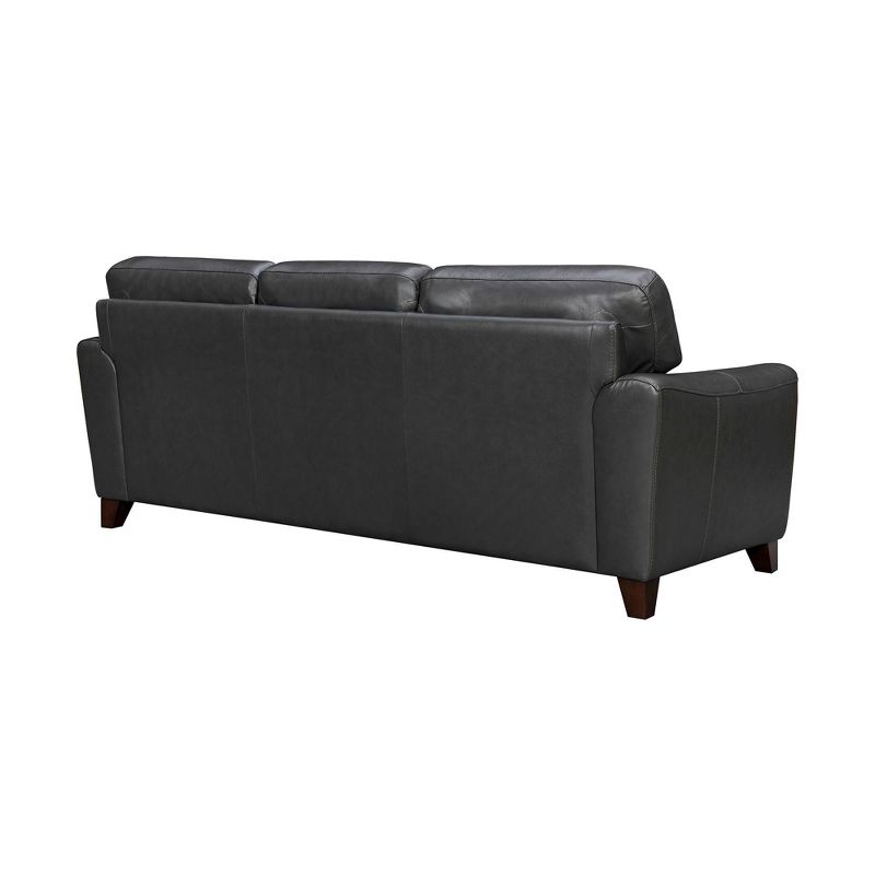 87" Bergen Genuine Leather Square Arm Sofa - Armen Living, 5 of 10