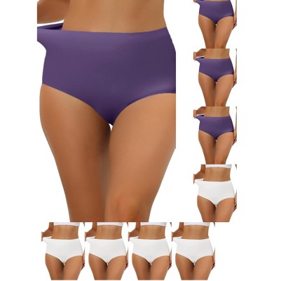 5 white 4 dark purple