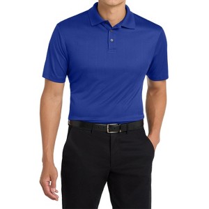 Mafoose Men's Short Sleeve Moisture-Wicking Performance Fine Jacquard Polo Shirt - 1 of 4