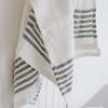 Sweet Water Decor Six Horizontal Black Stripe Hand Towel - 18x32" - 3 of 4