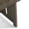 Kumasinova 16" Foldable Outdoor Side Table with Premium Acacia Wood Frame,Slatted Patio End Table Small Coffee Table for Poolside,Porch&Deck,Teak - 4 of 4