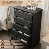 5 Drawer Dresser for Bedroom, Tall White Wooden Chest of Drawers with Metal Handles, Modern Storage Cabinet Organizer for Bedroom, Living Room - 4 of 4