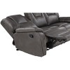 Katrine - Polyester Manual Sofa- - Charcoal - 4 of 4